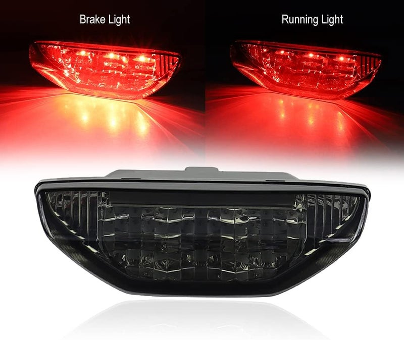 Cavauu ATV Motorcycle LED Tail Light Waterproof for Honda TRX LED Brake Lamp Replaces# 33700-HN1-A71 Compatible with Honda TRX 250 300 400EX Rancher 420 TRX400X 500 700 (1 PCS) (Black) - Image 4